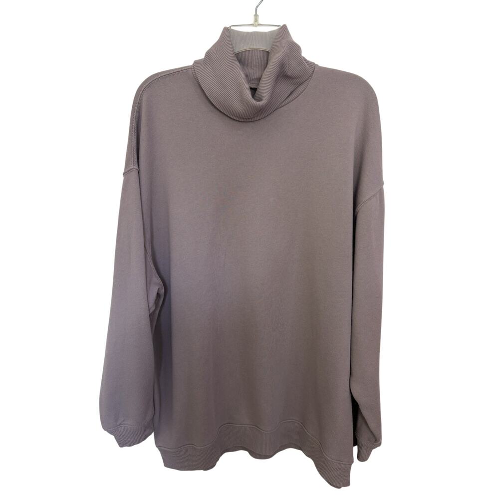 American Eagle Oversized Turtleneck Jegging Fit Long Sweatshirt XS Light Purple